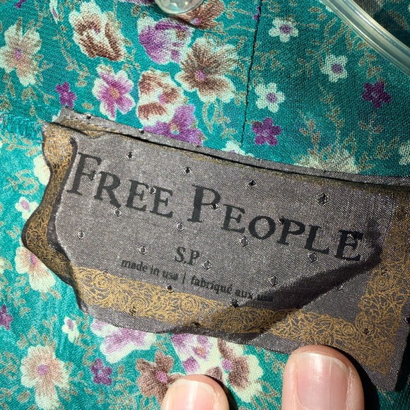 Floral Teal Women’s kimono - Picture 4 of 4